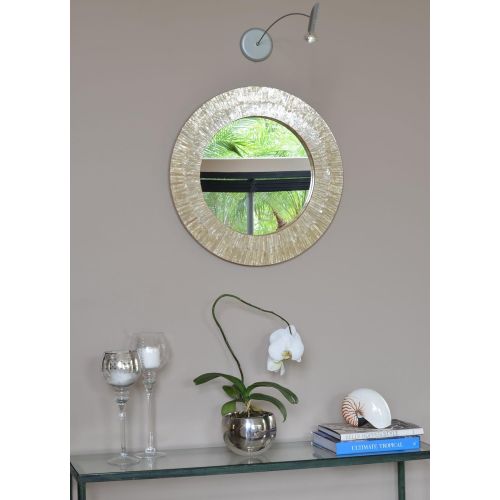  KOUBOO Round Capiz Seashell Sunray Wall Mirror