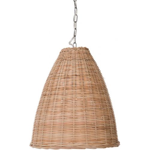  Kouboo KOUBOO 1050102 Panay Wicker Bell Hanging Ceiling Lamp, One Size, Wheat