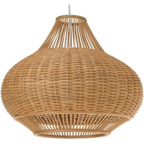  Kouboo KOUBOO 1050029 Wicker Pear Pendant Lamp, 18 x 18 x 15, Natural