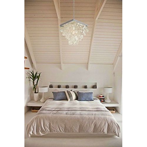  Kouboo KOUBOO Capiz Seashell Rain Drop Pendant Lamp