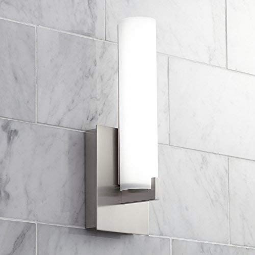  George Kovacs P5040-084-L, Tube, LED Wall Sconce, Brushed Nickel