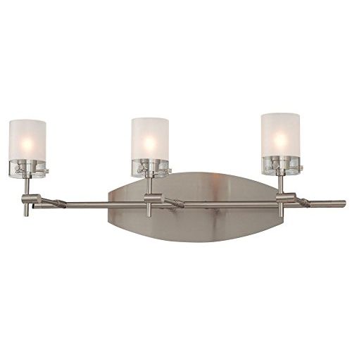  George Kovacs P5013-084, Shimo, 3 Light Bath FIxture, Brushed Nickel