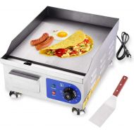 KOVAL INC. Koval Inc. 15 1500W Food Electric Griddle Countertop Grill Commercial (15 1500W, Stainless Steel)