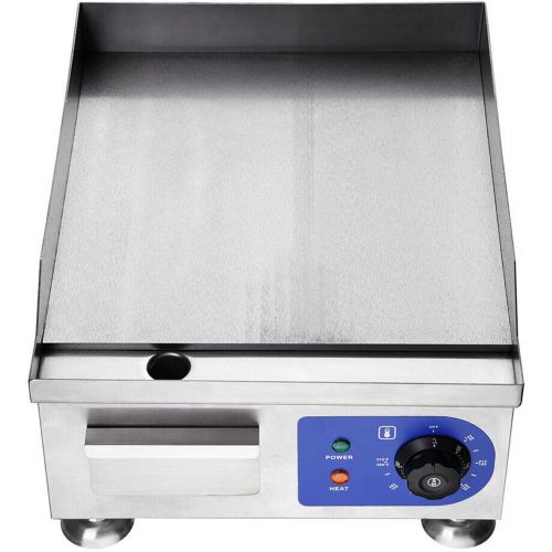  KOVAL INC. Koval Inc. 15 1500W Food Electric Griddle Countertop Grill Commercial (15 1500W, Stainless Steel)