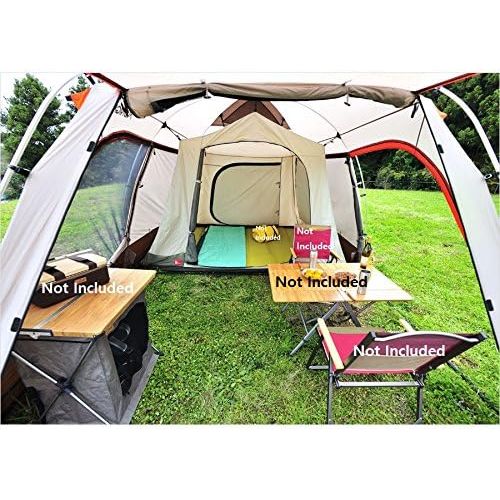  Kovea MoonRiver3 Family Tent with Inner Tent Ground Sheet Roof Tent 4 People Tent Camping Tent Hiking Outdoor Activities