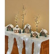 Kovot LED Snow Mantle & Buffet Cover Icicle Mantle Cover Holiday Decor