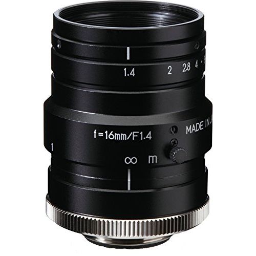  Kowa LM16HC 1 16mm F1.4 Manual Iris C-Mount Lens, 2 Megapixel Rated