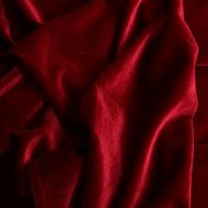 Koyal Wholesale Velvet Tablecloth 120-Inch Round Table Cloth, Farmhouse Table Cover, Velvet Tablecloth, Velvet Linen (Burgundy, 120-Inch)