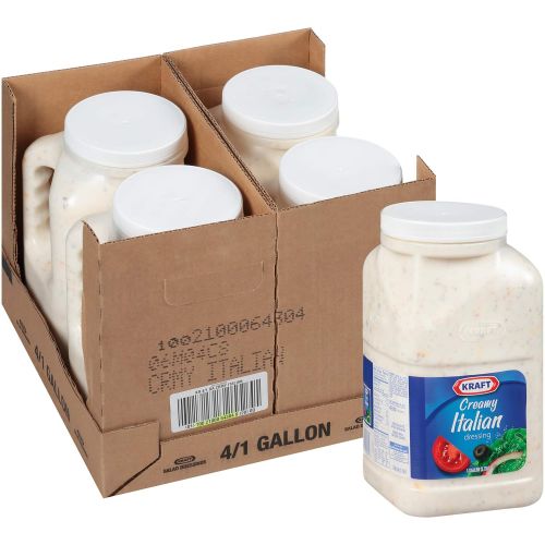  Kraft Creamy Italian Salad Dressing (1 gal Jugs, Pack of 4)