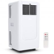 Kraftex COSTWAY 10000 BTU Portable Air Conditioner with Remote Control, Energy Efficient for Rooms Up to 400 Sq. Ft, Cooling, Dehumidifying, Fanning, 3 Fan Speed Settings, Clear LED Displa