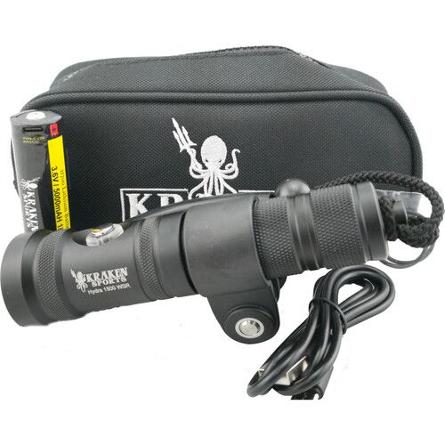  Kraken Sports Hydra 1500+ WSR Rechargeable Underwater Light