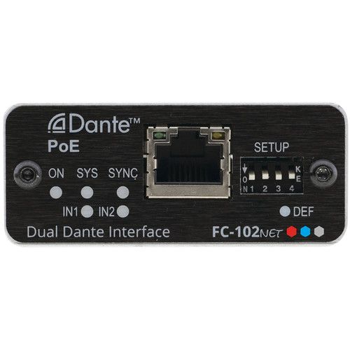  Kramer FC-102Net 2-Channel Dante Encoder & PoE Acceptor