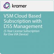 Kramer VSM Cloud-Based Subscription with DSS Management (5-Year License Subscription for One VIA Device)