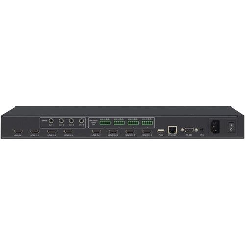  Kramer 4x4 4K HDR HDMI 2.0 HDCP 2.2 Matrix Switcher with Audio De-Embedding