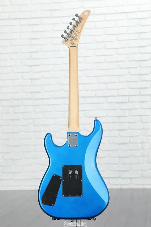  Kramer Baretta Electric Guitar - White Lotus Candy Blue Demo