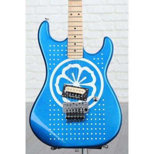  Kramer Baretta Electric Guitar - White Lotus Candy Blue Demo