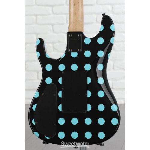  Kramer Nightswan Electric Guitar - Ebony with Blue Dots