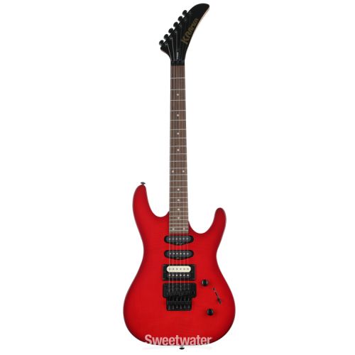  Kramer Striker Figured HSS Electric Guitar - Transparent Red