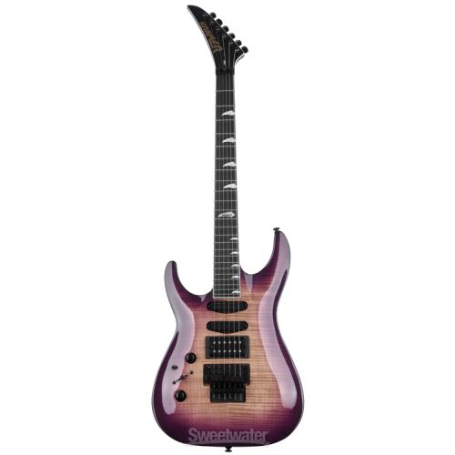  Kramer SM-1 Figured Left-handed Electric Guitar - Royal Purple Perimeter