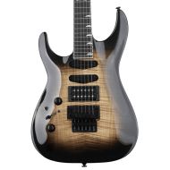 Kramer SM-1 Figured Left-handed Electric Guitar - Black Denim Perimeter