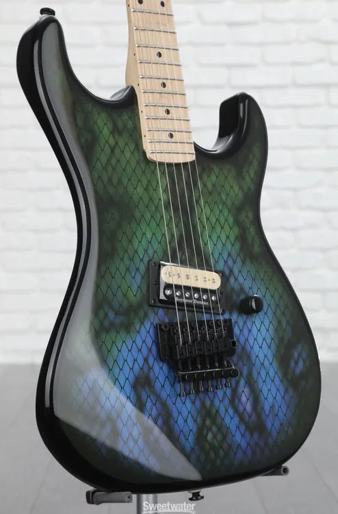  Kramer Baretta Electric Guitar - Snakeskin Green Blue Fade