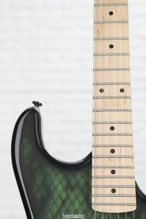  Kramer Baretta Electric Guitar - Snakeskin Green Blue Fade