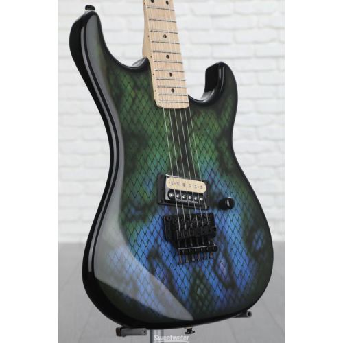  Kramer Baretta Electric Guitar - Snakeskin Green Blue Fade