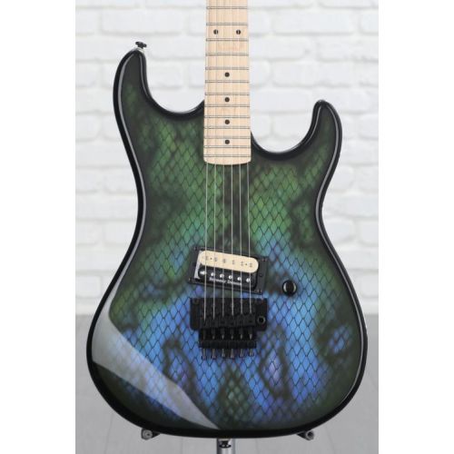  Kramer Baretta Electric Guitar - Snakeskin Green Blue Fade