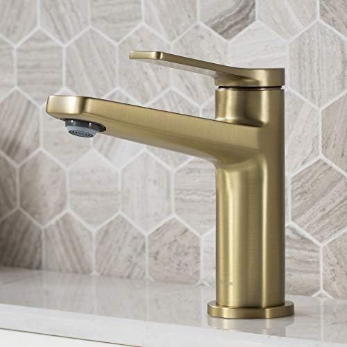  Kraus KBF-1401BG-2PK Indy Bathroom Faucet, Brushed Gold