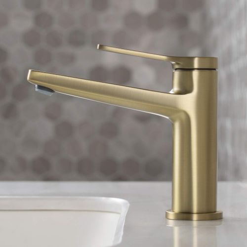  Kraus KBF-1401BG-2PK Indy Bathroom Faucet, Brushed Gold