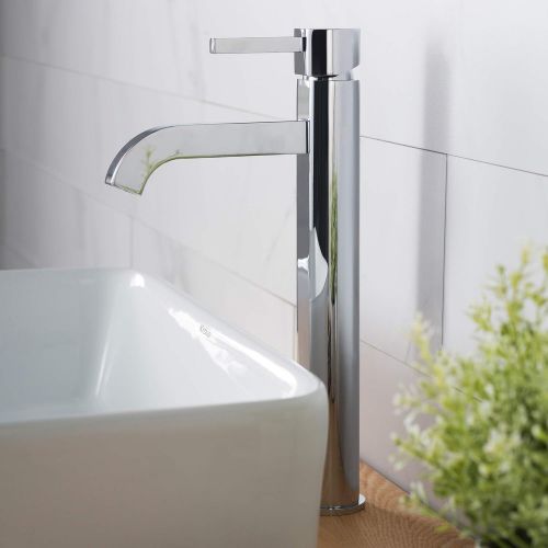  Kraus FVS-1007CH Ramus Single Lever Vessel Bathroom Faucet Chrome