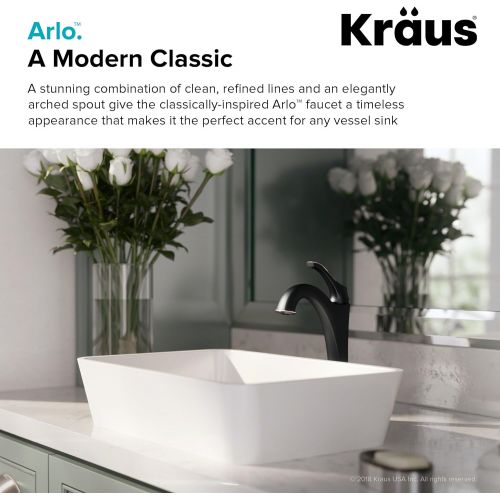  Kraus KVF-1200ORB Arlo Bathroom Faucet, 12.13, Oil Rubbed Bronze