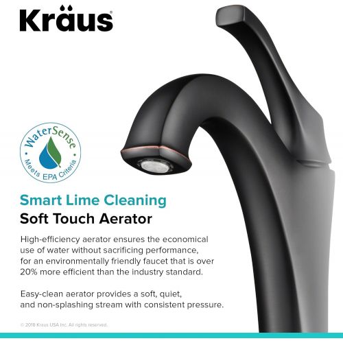  Kraus KVF-1200ORB Arlo Bathroom Faucet, 12.13, Oil Rubbed Bronze