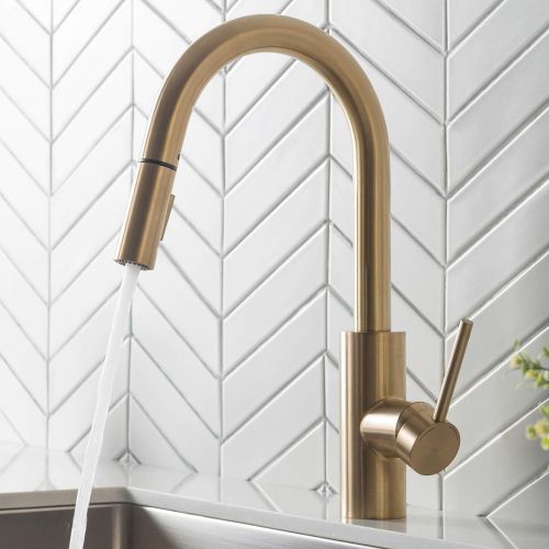  Kraus KPF-2620BB Oletto Kitchen Faucet, Brushed Bronze