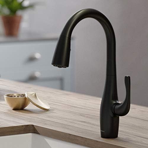  KRAUS KPF-1670MB Esina Dual Function Pull, Faucets for Kitchen Sinks, Single-Handle, Matte Black