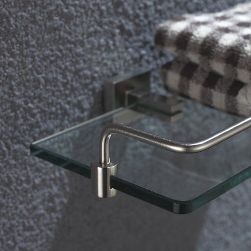  Kraus KEA-14445BN Aura Bathroom Accessories - Shelf with Railing Brushed Nickel