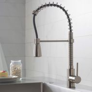 Kraus Single Lever Pull Down Kitchen Faucet in Stainless Steel