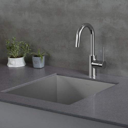  Kraus KPF-2620-2600-41CH Modern Oletto Pull Down Kitchen Faucet with Bar/Prep, SD