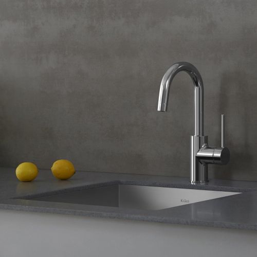  Kraus KPF-2620-2600-41CH Modern Oletto Pull Down Kitchen Faucet with Bar/Prep, SD