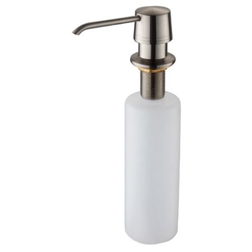  Kraus Single Lever Pull Down Kitchen Faucet and Soap Dispenser Satin Nickel