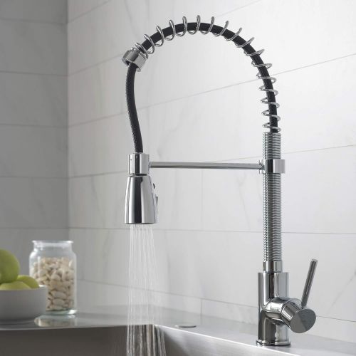  Kraus KPF-1612 Single Lever Pull Down Kitchen Faucet Chrome