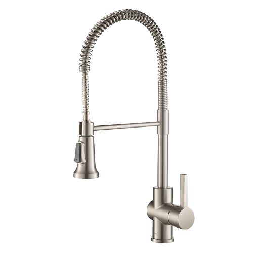  Kraus Britt Spot Free Stainless Pre-Rinse/Commercial Kitchen Faucet with Dual Function Sprayhead in all-Brite Finish, KPF-1690SFS