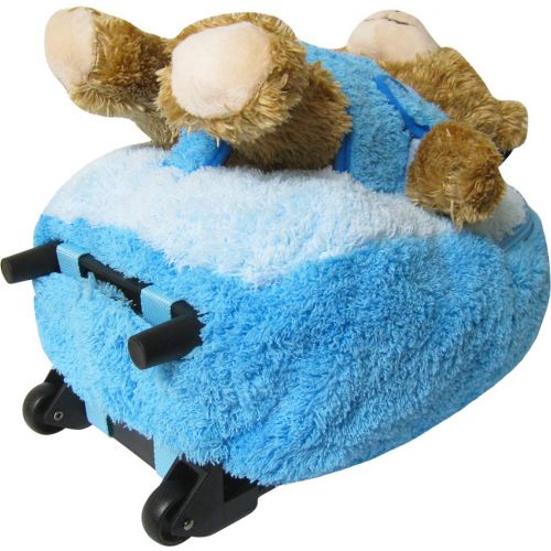  Kreative Kids Police Chief Bear Plush Rolling Backpack w/Removable Animal & Wheels