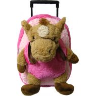 Kreative Kids Pink Horse Kids Plush Animal Roller Backpack