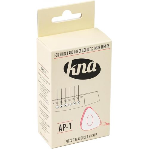  KNA Pickups 6 String Universal Stick-on Piezo Acoustic Instrument Pickup with Volume Control (AP-2),Ivory