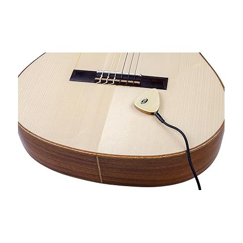  KNA Pickups 6 String Universal Stick-on Piezo Acoustic Instrument Pickup with Volume Control (AP-2),Ivory