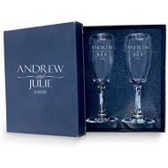 [아마존베스트]Krezy Case Bridesmaid Champagne Flutes Set of 2 | Bridal Party Flutes Personalized Champagne Glasses for Bridesmaids Flutes - Bridesmaid Champagne Glasses