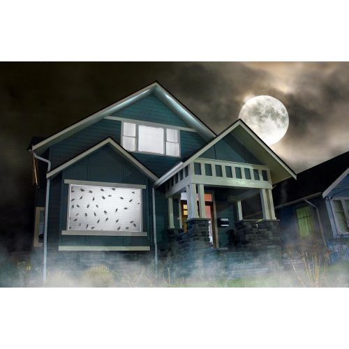  Kringle Bros AtmosFearFx Halloween Digital Decoration Kit Includes: (Qty 2) Projectors + (1) Hollusion Door + (1) Reaper Bros Window Projection Screens + Unliving Portraits + Creepy Crawlies DV