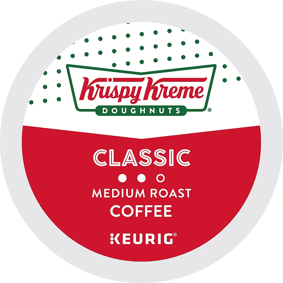  Keurig K-Cup Pack 48-Count Krispy Kreme Doughnuts Smooth Light Roast Coffee