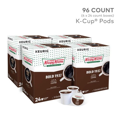  Krispy Kreme Bold 1937 Single Serve Keurig K-Cup Pods Dark Roast Coffee, 96 Count